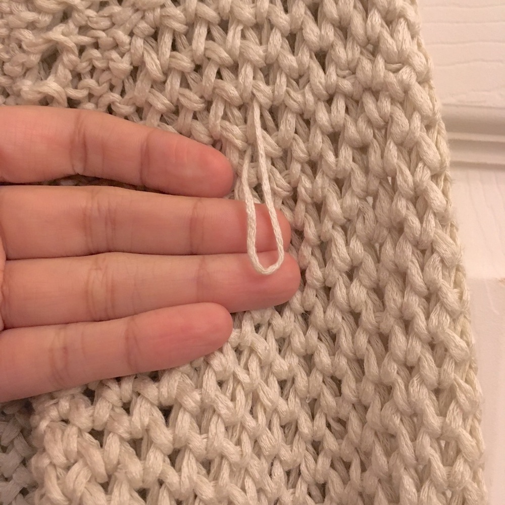 Zara Knit Beige Cream Sweater - Picture 3 of 4
